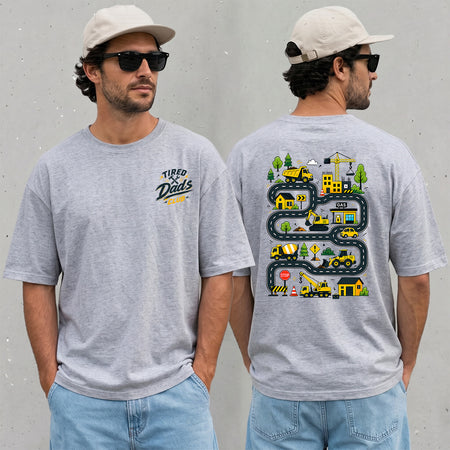 Funny Dad T-Shirt, Tired Dads Club, Play Cars On My Back Tee
