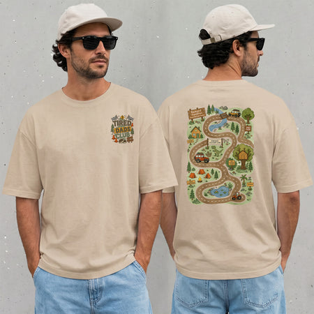 Funny Dad T-Shirt, Tired Dads Club, Play Cars On My Back Tee