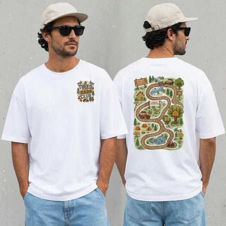 Funny Dad T-Shirt, Tired Dads Club, Play Cars On My Back Tee