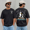 Personalized Tired Dad Seagull T-Shirt, Custom Kids Name Tee