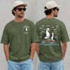 Personalized Tired Dad Seagull T-Shirt, Custom Kids Name Tee