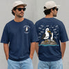 Personalized Tired Dad Seagull T-Shirt, Custom Kids Name Tee