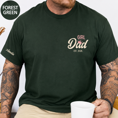 Personalized Gift for Father on Father's Day, Girl Dad Tee, Est. 2026