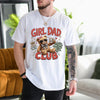 white girl dad club shirt featuring a cool teddy bear with sunglasses holding a coffee mug, princess problems handler text