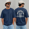 Navy unisex golf grandpa shirt with 'Golf Grandpas Club – Best Grandpa By Par' retro graphic on the back