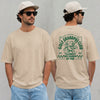 Sand unisex golf grandpa shirt with 'Golf Grandpas Club – Best Grandpa By Par' retro graphic on the back