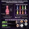 36PCS Halloween Finger Lights for Kids, Spooky Party Favor Set
