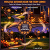 Halloween Solar Garden Stake Light, Black Cat Moon Pumpkin Lantern