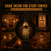 Halloween Witch Hat Hanging Lamp, Star Tassel LED Pendant Light