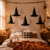 24PCS Hanging Witch Hats Halloween Decor, Floating Ceiling Display