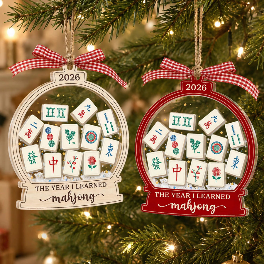 Mahjong Christmas Ornament, The Year I Learned Mahjong Gift