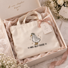 Embroidered Mrs Silly Goose Bride With Flower Crown Tote Bag