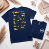 Construction Road Track Dad Tee, Tired Dads Club, Father's Day Gift