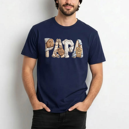 Papa Est 2027 Shirt, New Dad Tee, Father's Day Gift for Him