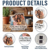 Personalized best friend acrylic magnet featuring a custom semi-realistic photo portrait with friendship quote and custom name