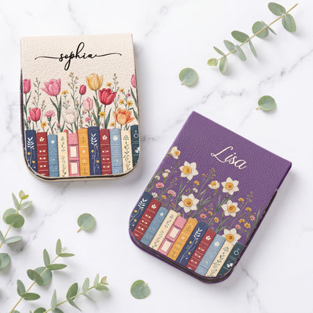 Custom Name Birth Flower Bookmark, Personalized Gift for Readers