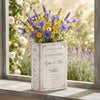 Custom Name Book Vase, Personalized Wedding Gift, Vintage Love Story Decor