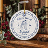 Personalized Engagement Ornament, Custom Name Couple Gift, Christmas Tree
