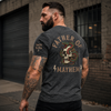 Personalized Father of Mayhem Shirt, Custom Kids Names Sleeve Tee, Cool Edgy Dad Gift