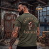 Personalized Father of Mayhem Shirt, Custom Kids Names Sleeve Tee, Cool Edgy Dad Gift