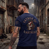 Personalized Father of Mayhem Shirt, Custom Kids Names Sleeve Tee, Cool Edgy Dad Gift