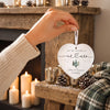 Personalized First Christmas as Mr and Mrs Ornament, Custom Names