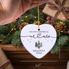 Personalized First Christmas as Mr and Mrs Ornament, Custom Names