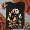 Personalized Grandma Halloween Shirt, Custom Name Boo Crew Tee
