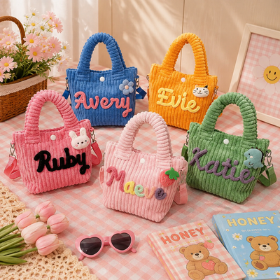 Personalized Kids Crossbody Bag with Name, Cute Toddler Purse Gift
