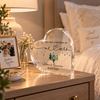 Personalized Mr and Mrs Acrylic Heart Plaque, Custom Names & Date
