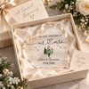 Personalized Mr and Mrs Acrylic Heart Plaque, Custom Names & Date