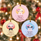 Personalized Squishy Christmas Ornament, Custom Kid Name Dumpling Decor