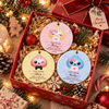 Personalized Squishy Christmas Ornament, Custom Kid Name Dumpling Decor