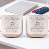 Custom Name Teacher Mug, Personalized Thanks a Latte Gift Idea