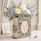 Personalized Ceramic Book Vase, Custom Names Wedding Gift