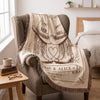 Personalized Western Cowboy Couple Blanket, Custom Names Tassel Throw