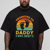 Promoted to Daddy 2027 T-Shirt, Retro New Dad Gift Tee