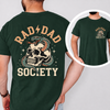 Rad Dad Society Shirt, Cool Father Skull Snake Tee, Dad Gift