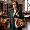 Sacred Heart Jesus Quilted Tote Bag, Catholic Faith Gift
