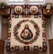 Sacred Heart of Jesus Quilt Set, Cardinal Christmas Bedding