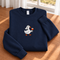 Silly Goose Bride Walking With Wine Glass - Embroidered Classic Unisex Sweatshirt