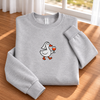 Silly Goose Bride Walking With Wine Glass - Embroidered Classic Unisex Sweatshirt