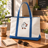 Silly Goose Bride With Wine Glass Embroidered - Two-Tone Canvas Tote Bag