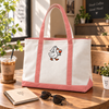 Silly Goose Bride With Wine Glass Embroidered - Two-Tone Canvas Tote Bag