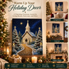 Pearl Diamond Art Kit for Christmas, Snowy Church Wall Decor