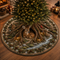 Woodland Christmas Tree Skirt, Quilted Forest Deer Scene