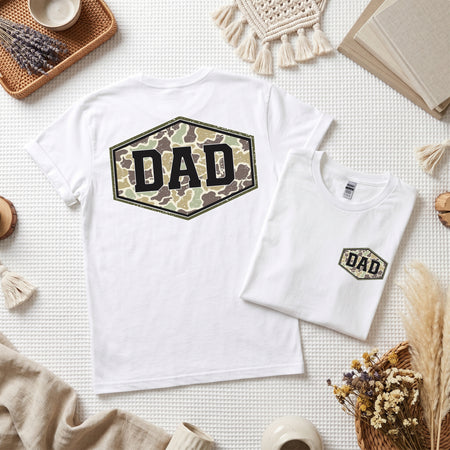 Camo Dad Shirt, Retro Duck Camouflage Tee, Father's Day Gift